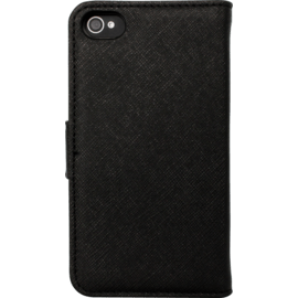 Coque clapet pour Apple iPhone 4/4S avec Miroir, Noir