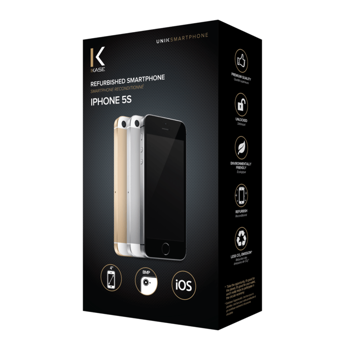 iPhone 5s reconditionn&eacute; 32 Go, Argent, d&eacute;bloqu&eacute;