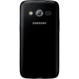 Coque silicone pour Samsung Galaxy Core 4G (G386), Gris Transparent