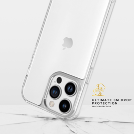 Coque antibactérienne antichoc hybride invisible pour Apple iPhone 13 Pro, Transparente