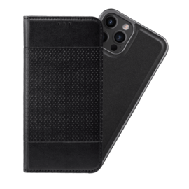 &Eacute;tui et Coque slim magn&eacute;tique 2-en-1 GEN 2.0 pour Apple iPhone 12/12 Pro, Noir