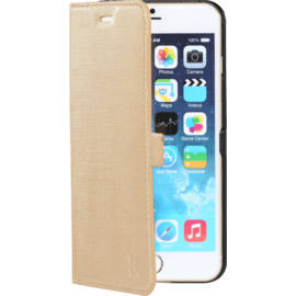 Coque clapet aimant&eacute;e avec pochette CB pour Apple iPhone 6 Plus/6s Plus, Dor&eacute;