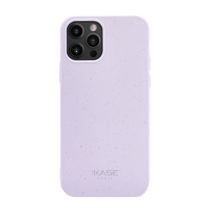 Coque antibact&eacute;rienne vegan bio 100 % z&eacute;ro d&eacute;chet pour Apple iPhone 12/12 Pro, Violet A&ccedil;a&iuml;