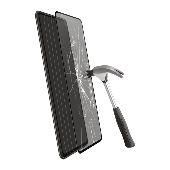 Protection d'écran en verre trempé (100% de surface couverte) pour Samsung Galaxy S10 Lite, Noir