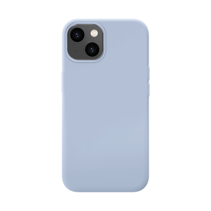 Coque antichoc en gel de silicone doux pour Apple iPhone 14, Bleu Lilas
