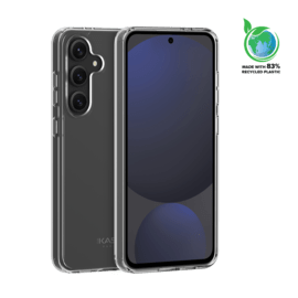 Case Coque hybride invisible fabriquée à 83 % de plastique recyclé pour Samsung Galaxy S24 FE, Transparente