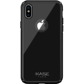 Coque en verre pour Apple iPhone X/XS, Gris Sid&eacute;ral