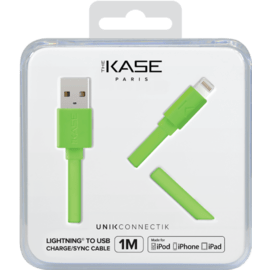 C&acirc;ble Lightning certifi&eacute; MFi Apple Charge/Sync (1M), Vert Pomme