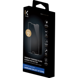 Protection d'&eacute;cran premium en verre tremp&eacute; pour Samsung Galaxy A7(2016), Transparent