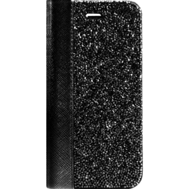 Coque Clapet Bling Strass pour Apple iPhone 6/6s/7/8/SE 2020/SE 2022, Minuit Noir