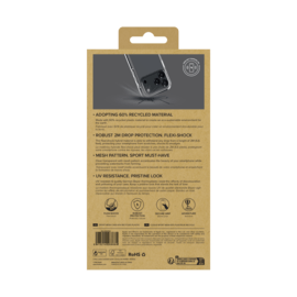 Coque Sport mesh pour 60% de plastique recycl&eacute; Apple iPhone 17 Pro, Noir