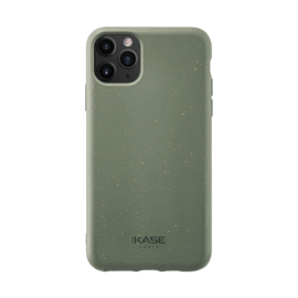 Coque antibact&eacute;rienne vegan bio 100 % z&eacute;ro d&eacute;chet pour Apple iPhone 11 Pro, Vert Basilic