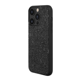 Coque Bling Strass pour Apple iPhone 14 Pro Max, Minuit Noir