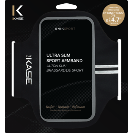 Ultra Slim Brassard de Sport pour Apple iPhone 6/6s/7/8/SE 2020, Noir