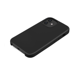 Coque en Gel de Silicone Doux pour iPhone 12 mini, Noir satin