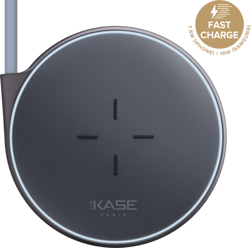 Case Universal Quick Charge Qi Wireless Charging Pad (7.5W/10W), Metallic Black