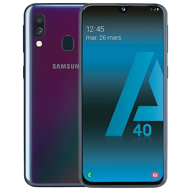 Galaxy A40 2019 reconditionné 64 Go, Noir, débloqué