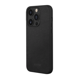 Coque en Suède Alcantara pour Apple iPhone 14 Pro, Minuit Noir