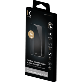 Protection d'écran premium en verre trempé pour Apple iPhone 6 Plus/6s Plus, Transparent