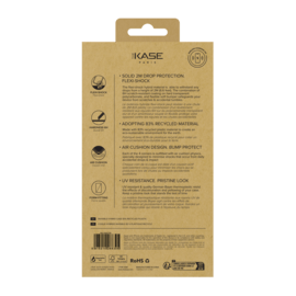 Coque hybride invisible fabriqu&eacute;e &agrave; 83 % de plastique recycl&eacute; pour Apple iPhone 17, transparente