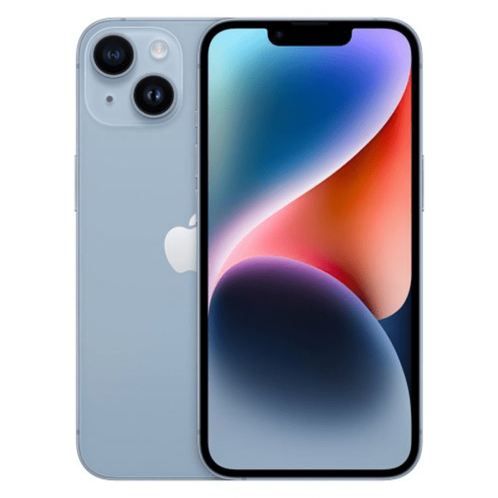 iPhone 14 reconditionn&eacute; 128 Go, Bleu, SANS FACE ID, d&eacute;bloqu&eacute;