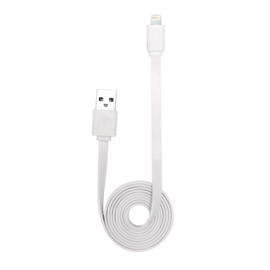 Cable Lightning plat vers USB (1m), Blanc