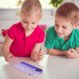 Coque Popping Bubble pour Apple iPhone 12/12 Pro, Bleu Vert