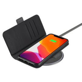 Robusto portafoglio e custodia magnetici 2 in 1 per Apple iPhone 11, Onyx Black
