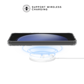 Coque hybride invisible pour Samsung Galaxy S23 FE 5G, Transparente