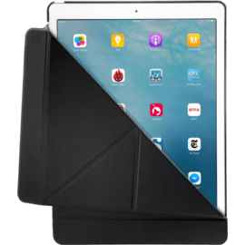Origami Coque clapet Multi-position pliable pour Apple 12.9-inch iPad Pro, Noir Satin