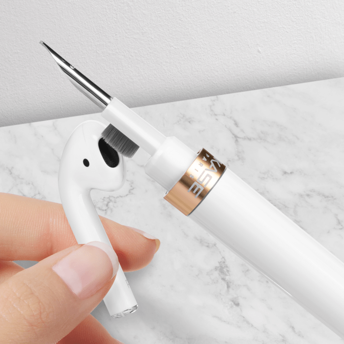 Stylo de nettoyage multifonction 4-en-1, Blanc Lumineux