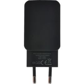Chargeur Universel Double USB (EU) 3.1A, Noir de Jais