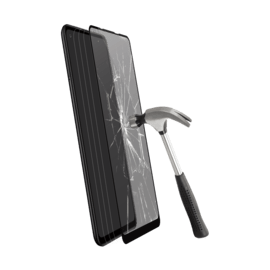 Proteggi schermo in vetro temperato a copertura totale per Samsung Galaxy A21s 2020, nero