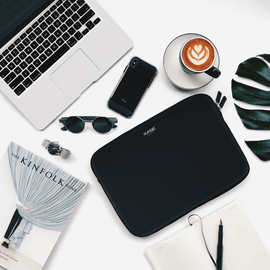 Dynamics Housse ordinateur portable en néoprène pour Macbook 13', Noir de jais