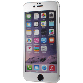 Protection d'écran en Alliage de Titane et verre trempé pour Apple iPhone 6/6s, Argent