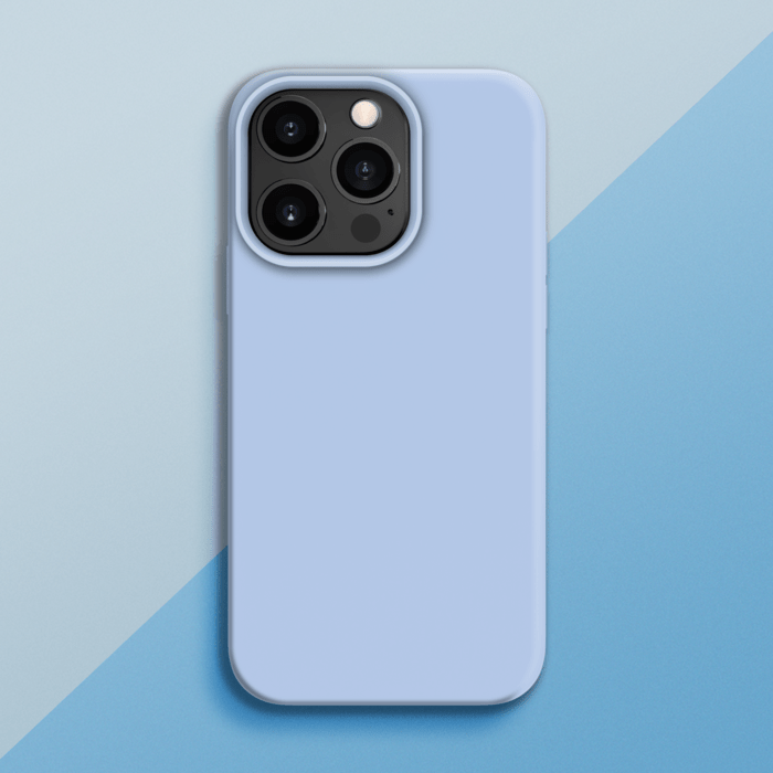 Coque antichoc en gel de silicone doux pour Apple iPhone 13 Pro, Bleu Lilas
