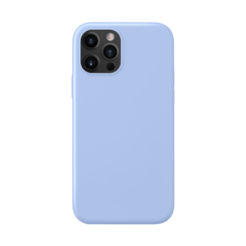 Coque antichoc en gel de silicone doux pour Apple iPhone 12/12 Pro, Bleu Lilas