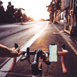 Supporto e supporto per smartphone universale Nomad per bici, nero