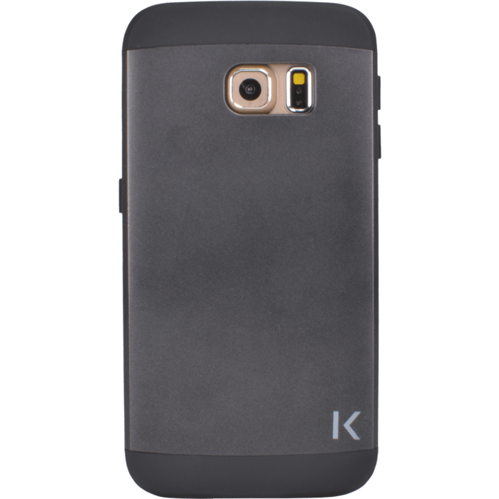 Coque slim anti-choc pour Samsung Galaxy S6 Edge, Gris sid&eacute;ral