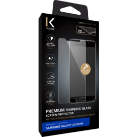 Protection d'&eacute;cran premium en verre tremp&eacute; pour Samsung Galaxy A3(2016), Transparent