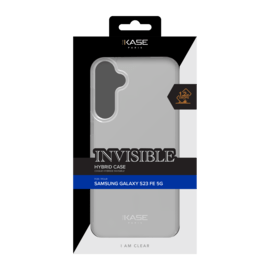 Coque hybride invisible pour Samsung Galaxy S23 FE 5G, Transparente
