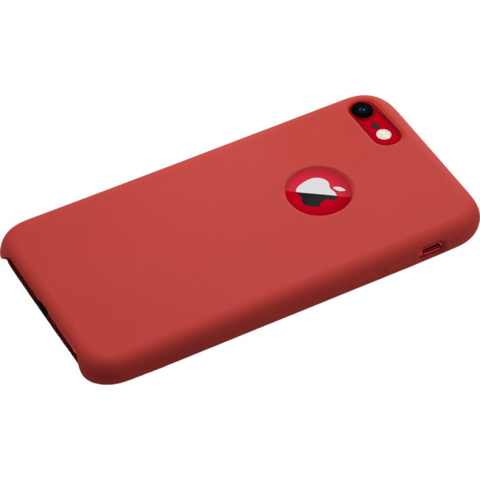 Coque en gel de silicone doux pour Apple iPhone 7/8, Rouge Ardent