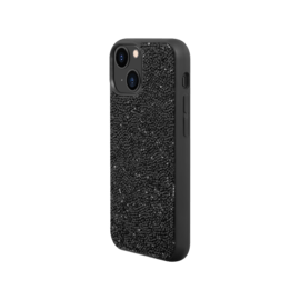 Coque Bling Strass pour Apple iPhone 13 mini, Noir Minuit