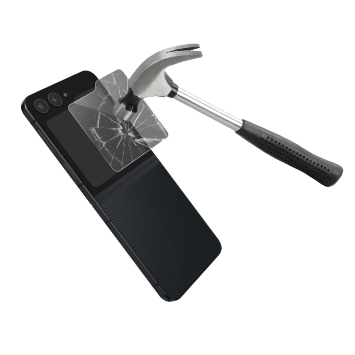 Protecteur d'&eacute;cran en verre tremp&eacute; de qualit&eacute; sup&eacute;rieure (60% verre tremp&eacute; recycl&eacute;) pour Samsung Galaxy Z Flip6, Transparent