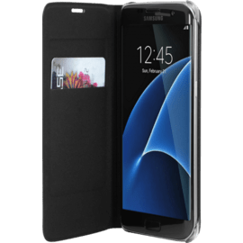 Custodia a portafoglio per Samsung Galaxy S7 Edge, nera