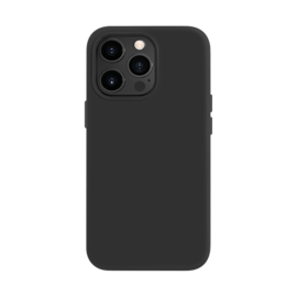 Coque en Gel de Silicone Doux pour Apple iPhone 13 Pro, Noir satin