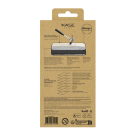 Protection d&rsquo;&eacute;cran antibact&eacute;rienne en verre tremp&eacute; ultra-r&eacute;sistant &agrave; bords incurv&eacute;s (60% verre tremp&eacute; recycl&eacute;) pour Apple iPhone 17, Noir