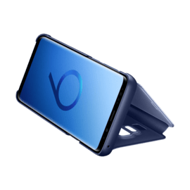 Clear View cover avec fonction Stand Bleu Galaxy S9+
