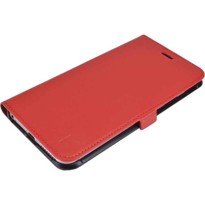 Coque clapet aimant&eacute;e avec pochette CB pour Apple iPhone 6 Plus/6s Plus (5.5 pouces), Cuir v&eacute;ritable, Rouge &agrave; l&egrave;vres