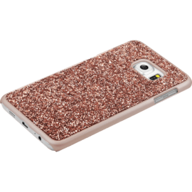 Coque Bling Strass pour Samsung Galaxy S6 Edge Plus, Or Rose